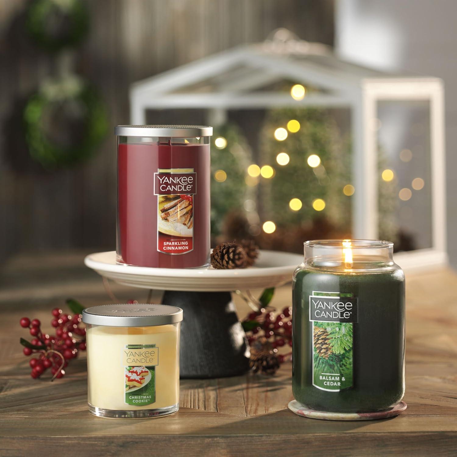 imageYankee Candle Balsam ampamp Cedar Holiday Scented Candle 22oz Large Jar with up to 150 Hour Burn Time GiftableBalsam CedarOld