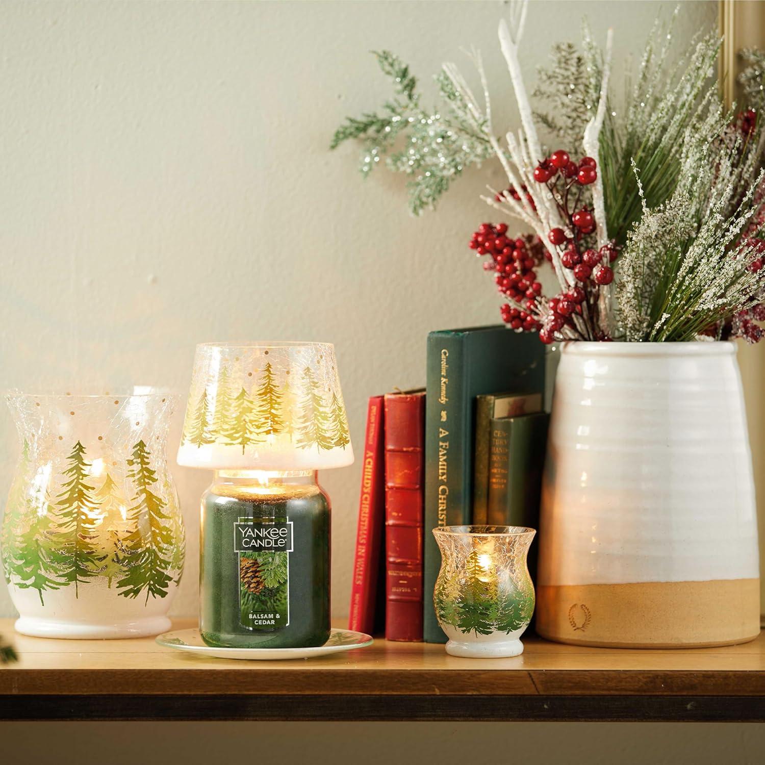 imageYankee Candle Balsam ampamp Cedar Holiday Scented Candle 22oz Large Jar with up to 150 Hour Burn Time GiftableBalsam CedarOld