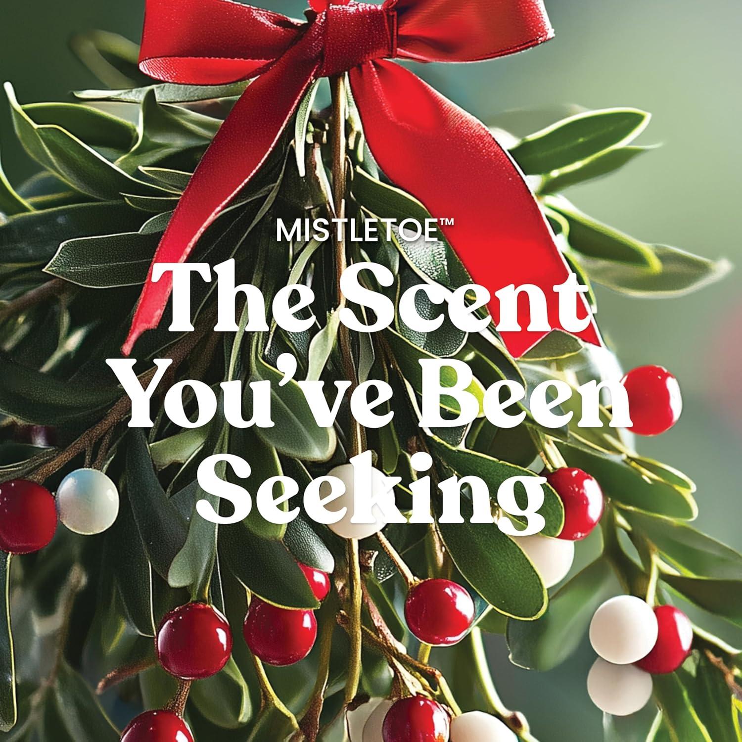 imageYankee Candle Balsam ampamp Cedar Holiday Scented Candle 22oz Large Jar with up to 150 Hour Burn Time GiftableMistletoe