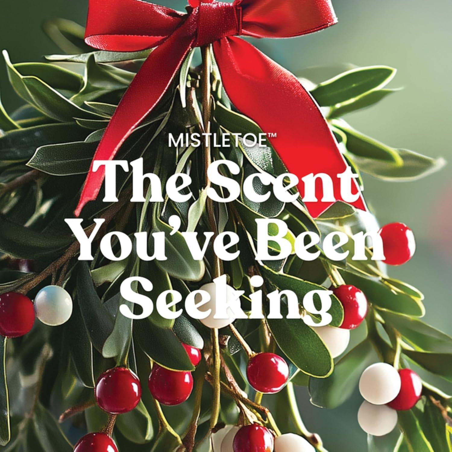 imageYankee Candle Balsam ampamp Cedar Holiday Scented Candle 22oz Large Jar with up to 150 Hour Burn Time GiftableMistletoe