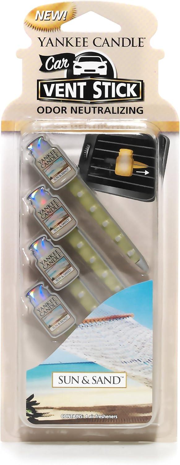 imageYankee Candle Car Air Fresheners Car Vent Stick Bahama Breeze Scented Includes 4 Odor Neutralizing Sticks Each Lasts Up To 2 Weeks1 Count Pack of 1