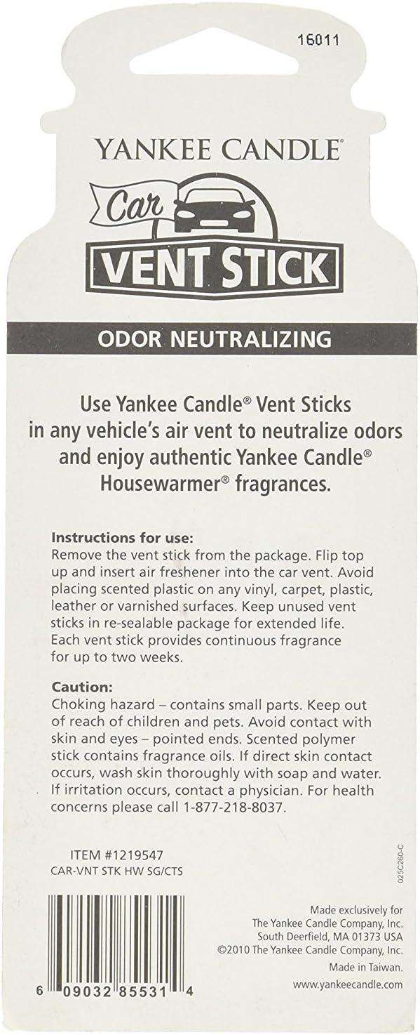 imageYankee Candle Car Air Fresheners Car Vent Stick Bahama Breeze Scented Includes 4 Odor Neutralizing Sticks Each Lasts Up To 2 Weeks1 Count Pack of 1