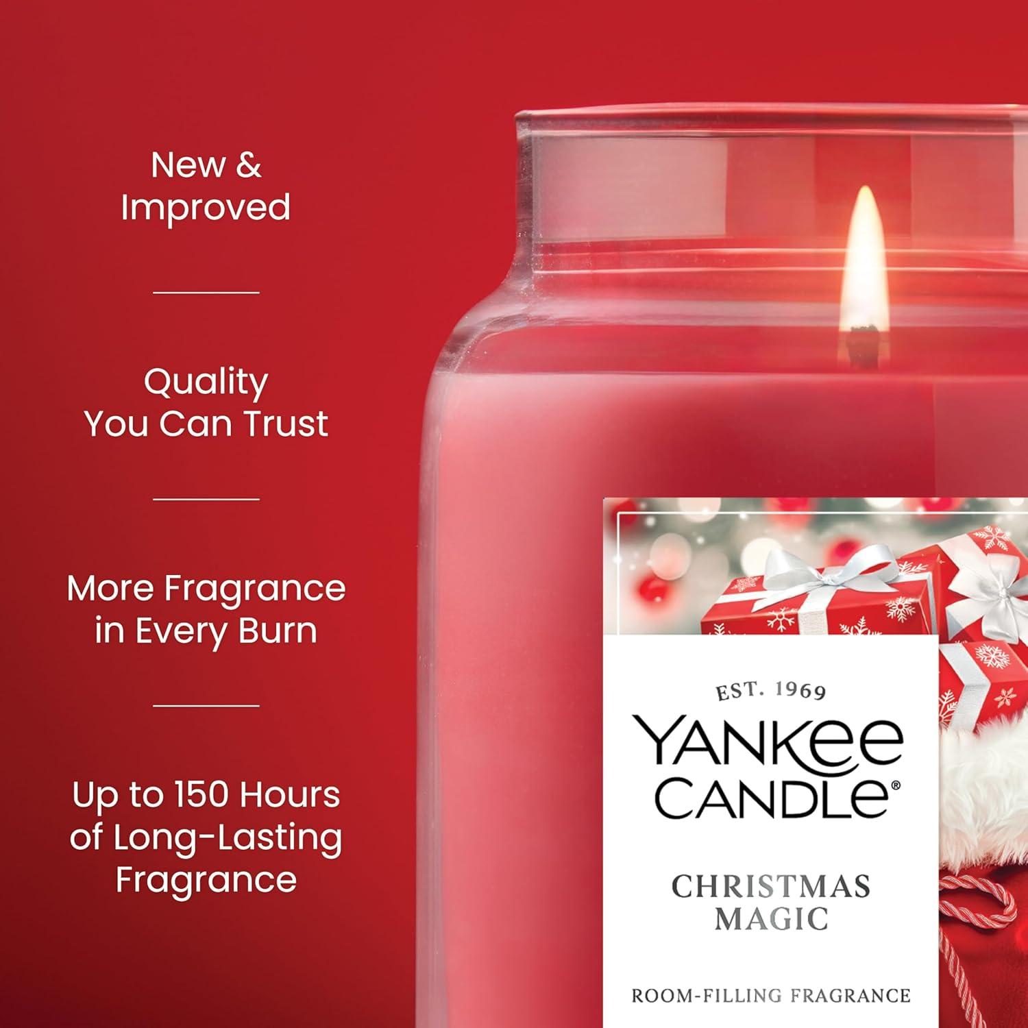 imageYankee Candle Christmas Cookie Scented Candle 22oz Large Jar with up to 150 Hour Burn Time Giftable HolidaysChristmas Magic
