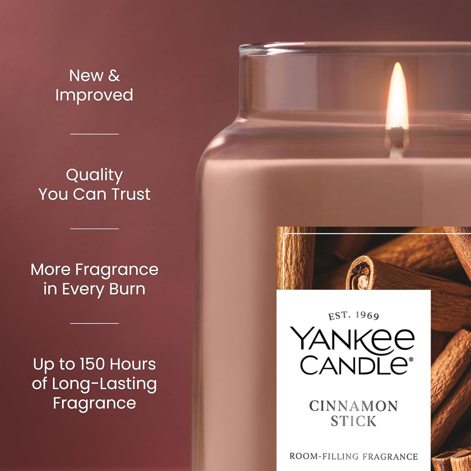 imageYankee Candle Christmas Cookie Scented Candle 22oz Large Jar with up to 150 Hour Burn Time Giftable HolidaysCinnamon Stick