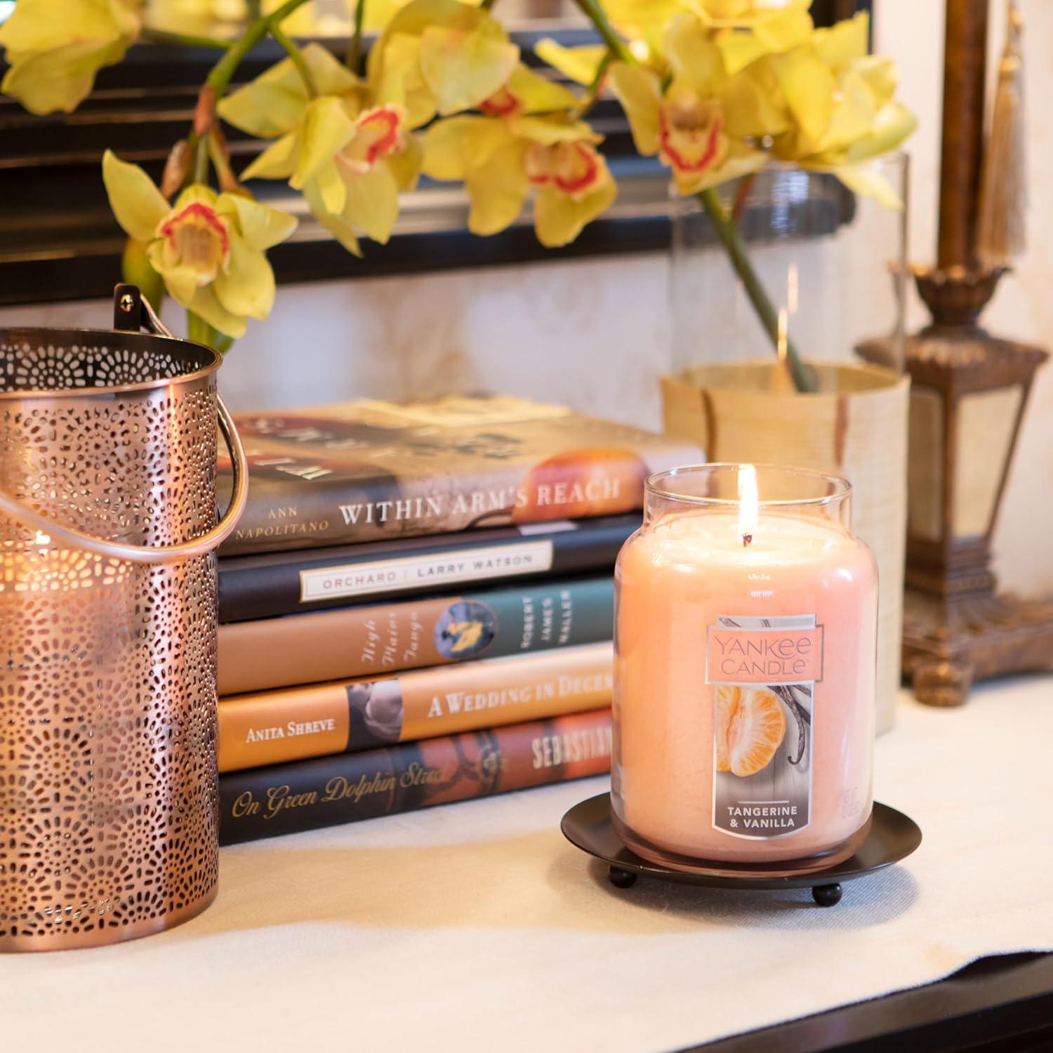 imageYankee Candle French Vanilla Scented Classic 22oz Large Jar Single Wick Candle Over 110 Hour Burn Time Ideal for Entertaining Personal Relaxation GiftingTangerine Vanilla