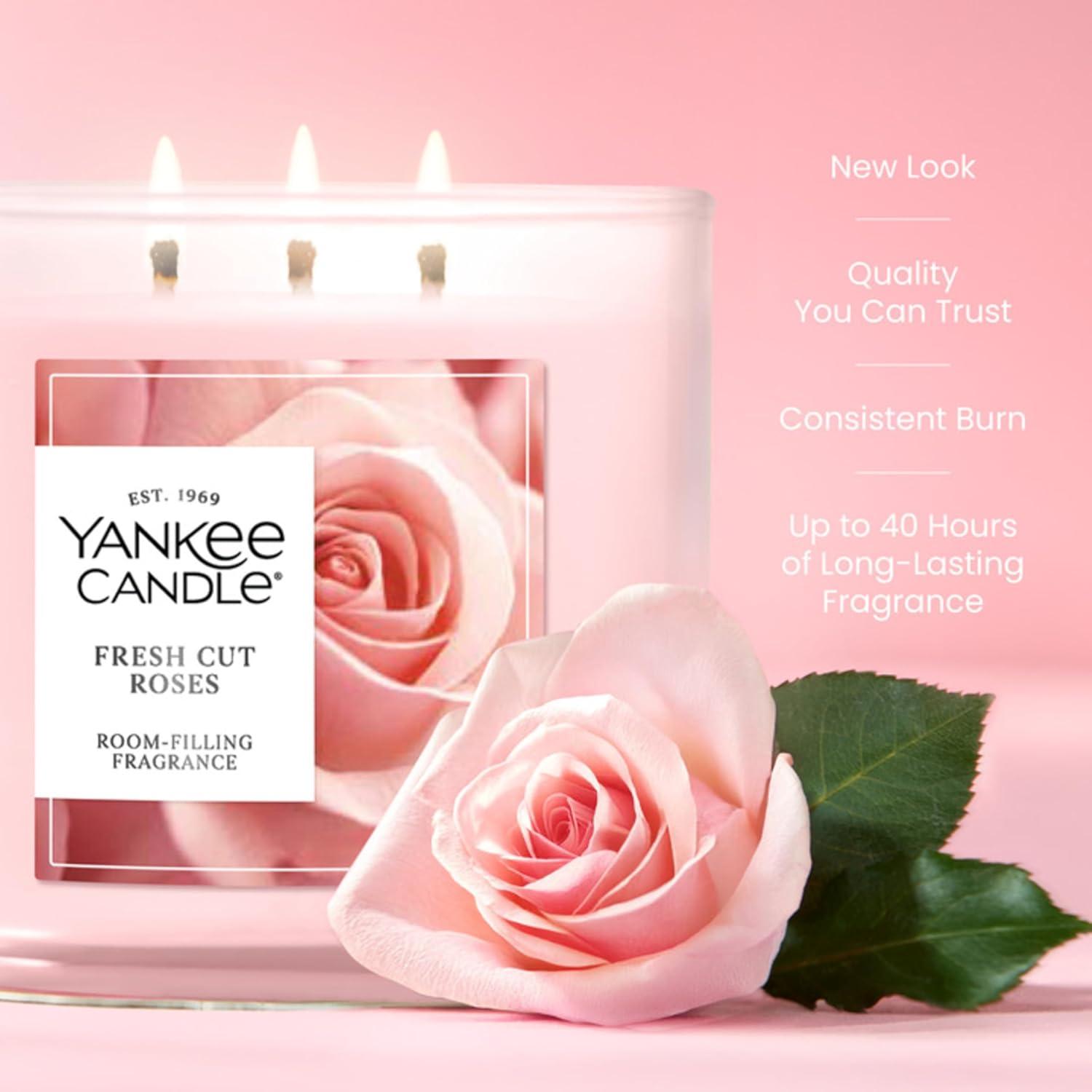 imageYankee Candle Midnight Jasmine Scented Candle 22oz Large Jar with up to 150 Hour Burn Time GiftableFresh Cut Roses