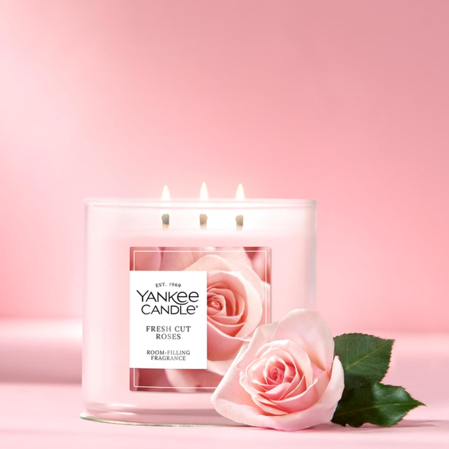 imageYankee Candle Midnight Jasmine Scented Candle 22oz Large Jar with up to 150 Hour Burn Time GiftableFresh Cut Roses