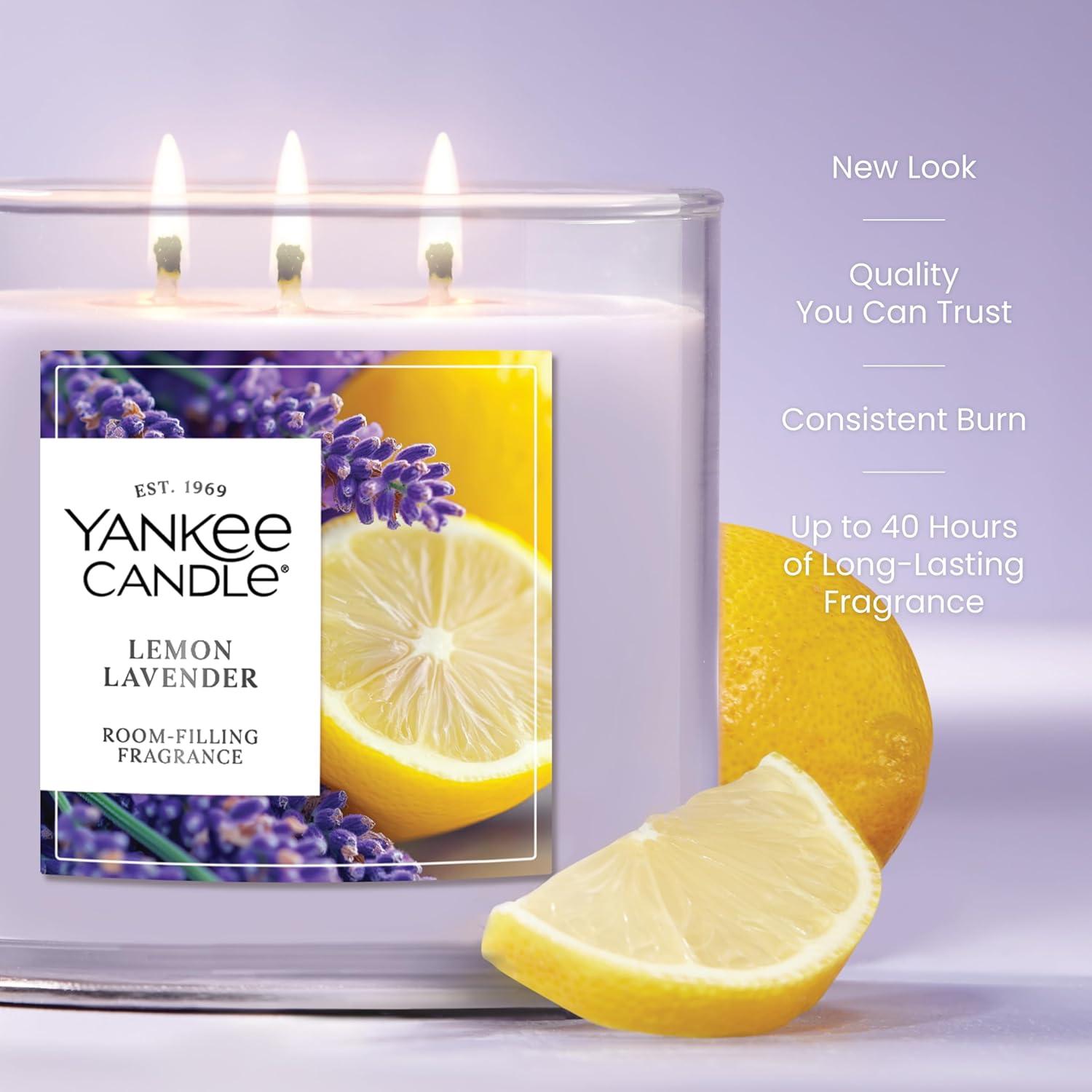 imageYankee Candle Midnight Jasmine Scented Candle 22oz Large Jar with up to 150 Hour Burn Time GiftableLemon Lavender
