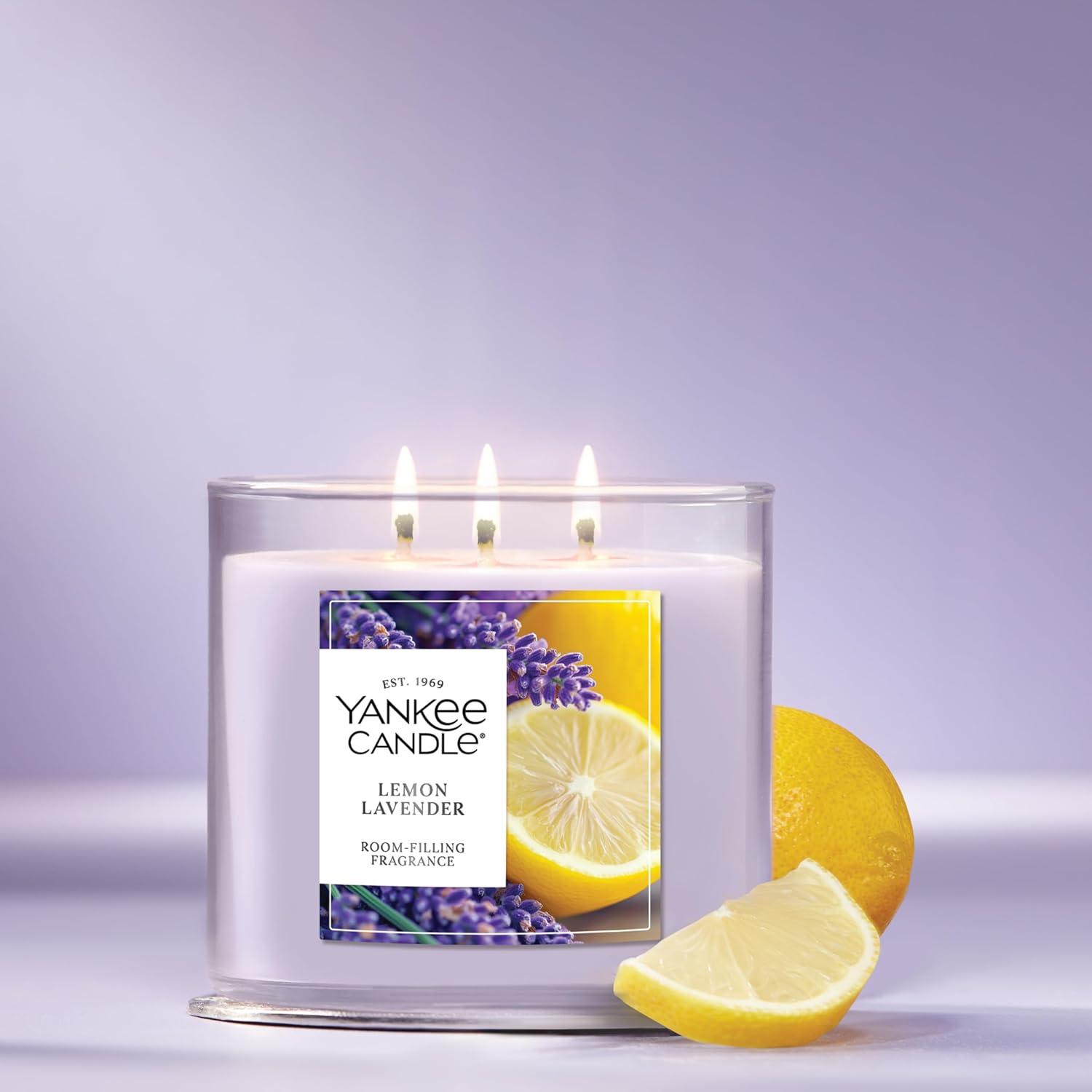 imageYankee Candle Midnight Jasmine Scented Candle 22oz Large Jar with up to 150 Hour Burn Time GiftableLemon Lavender