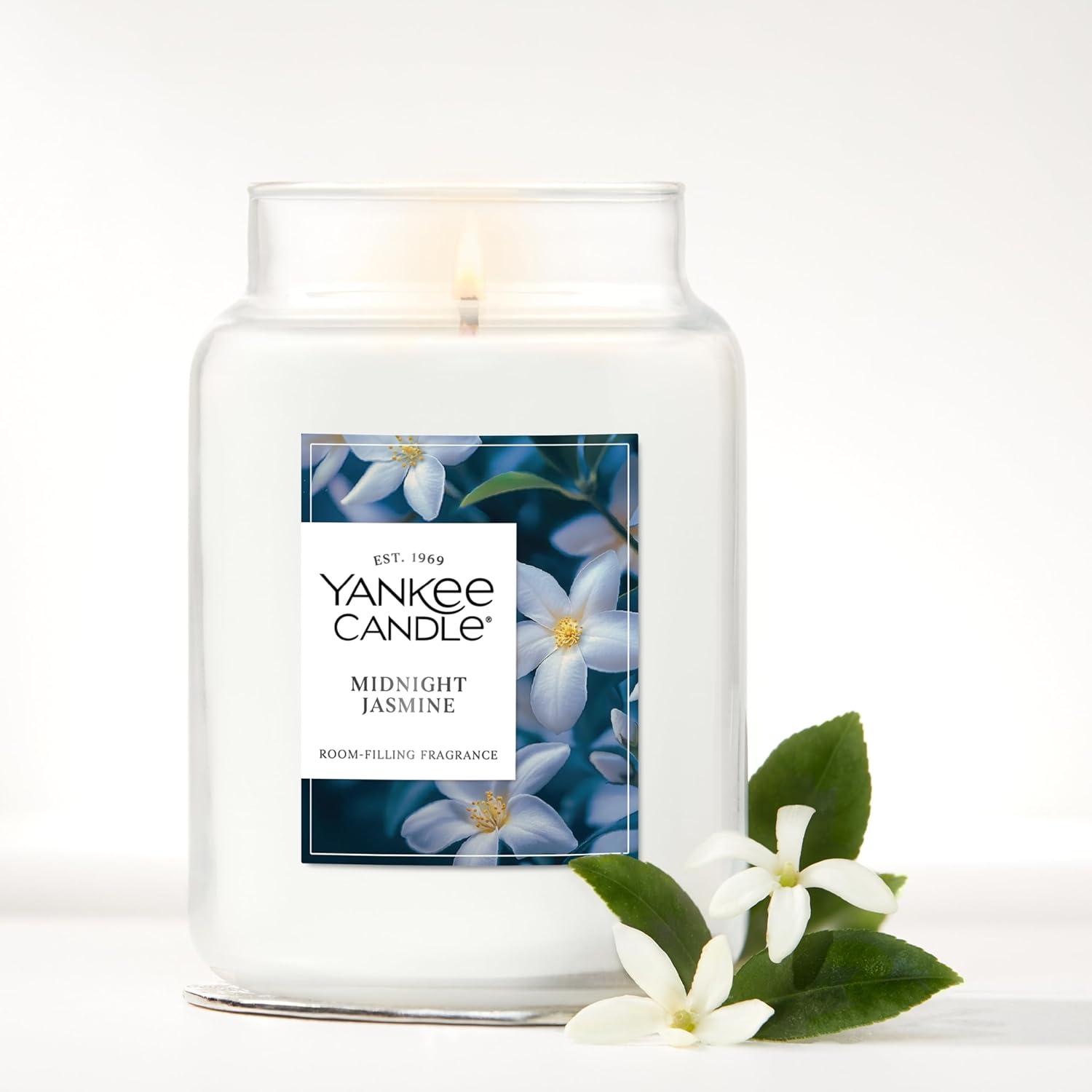 imageYankee Candle Midnight Jasmine Scented Candle 22oz Large Jar with up to 150 Hour Burn Time GiftableMidnight Jasmine