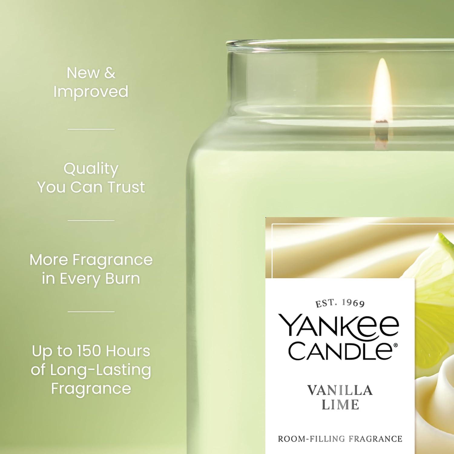 imageYankee Candle Pink Sands Scented Candle 22oz Large Jar with up to 150 Hour Burn Time Giftable BirthdaysVanilla Lime