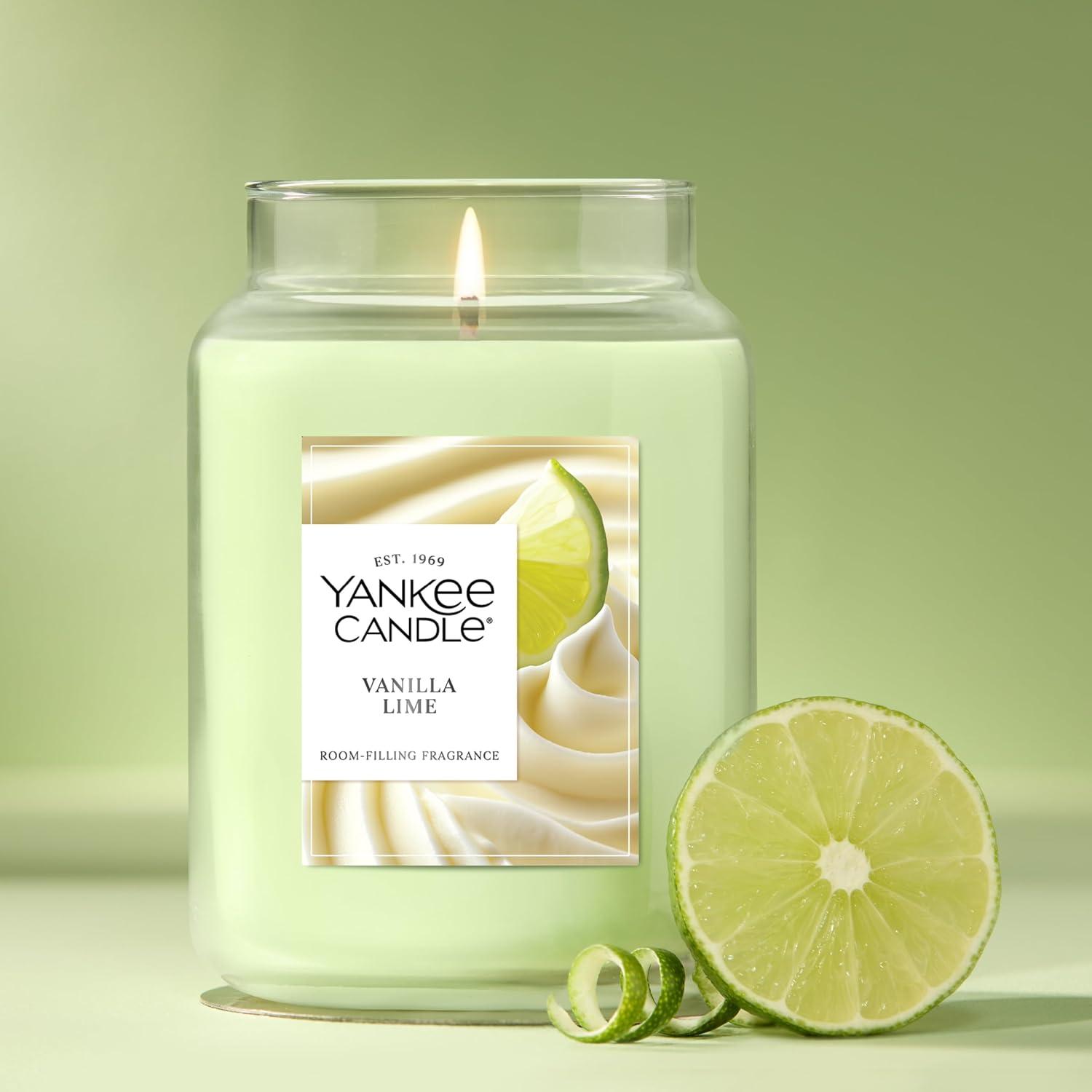 imageYankee Candle Pink Sands Scented Candle 22oz Large Jar with up to 150 Hour Burn Time Giftable BirthdaysVanilla Lime