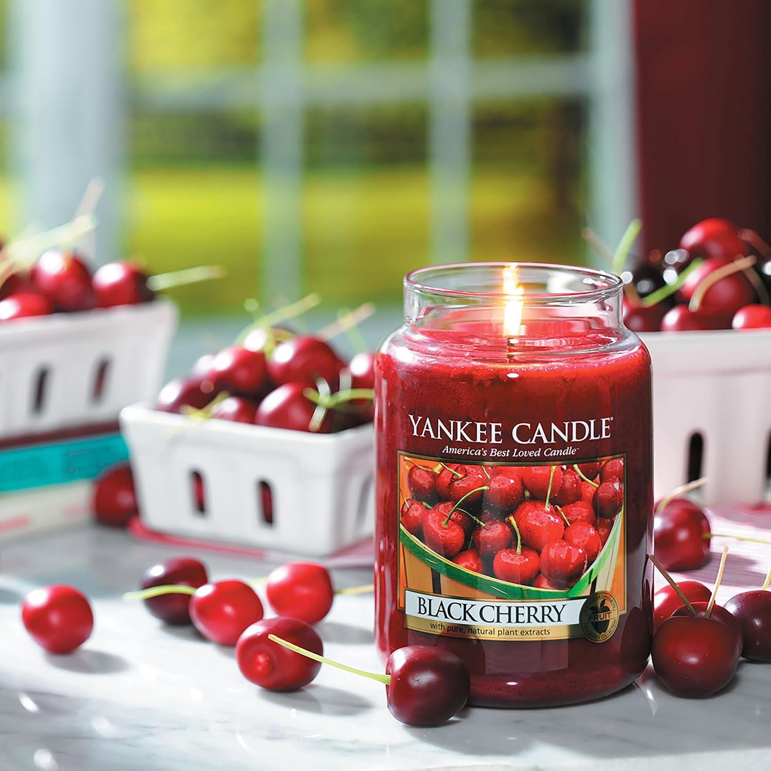 imageYankee Candle Scented Candle Black Cherry Large Jar Long Burning Candles up to 150 Hours Perfect Mothers Day and Easter Gifts for Women