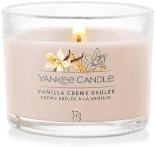 imageYankee Candle Signature Votive Mini Candle Jar Vanilla Cupcake Scent Natural Soy Wax Blend Candle with Natural Fiber Wick 13 OZ Glass Jar Pack of 4Vanilla Crme Brulee