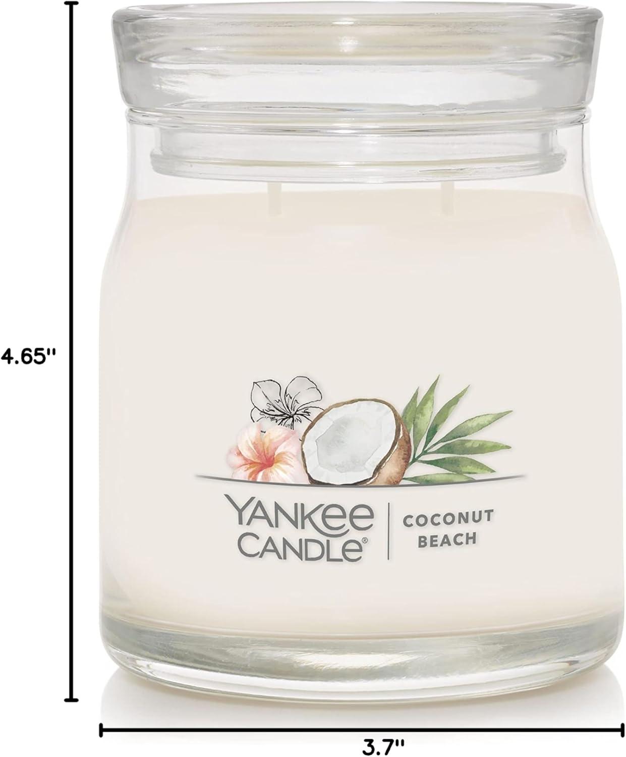imageYankee Candle Studio Scented Candle with up to 50 Hour Burn Time Premium Plant Wax Blend for Consistent Burn 10 oz Jar Candle with Room Filling Fragrance Iced Berry LemonadeCoconut Beach