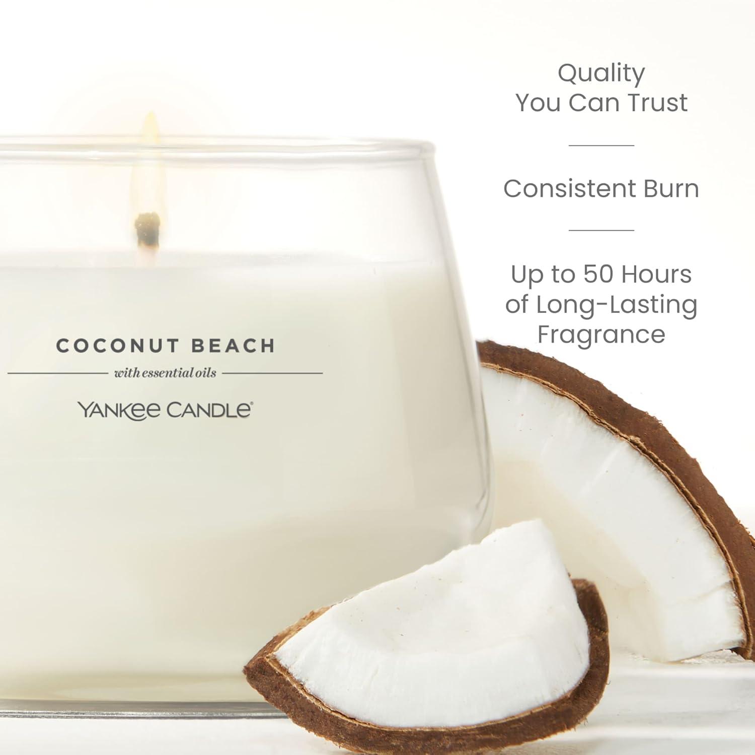 imageYankee Candle Studio Scented Candle with up to 50 Hour Burn Time Premium Plant Wax Blend for Consistent Burn 10 oz Jar Candle with Room Filling Fragrance Iced Berry LemonadeCoconut Beach