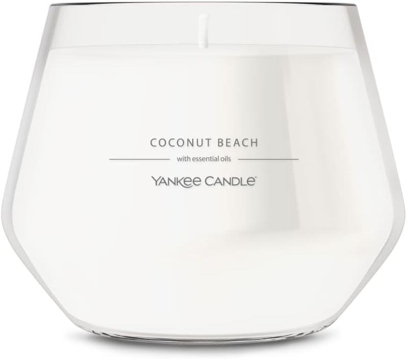 imageYankee Candle Studio Scented Candle with up to 50 Hour Burn Time Premium Plant Wax Blend for Consistent Burn 10 oz Jar Candle with Room Filling Fragrance Iced Berry LemonadeCoconut Beach