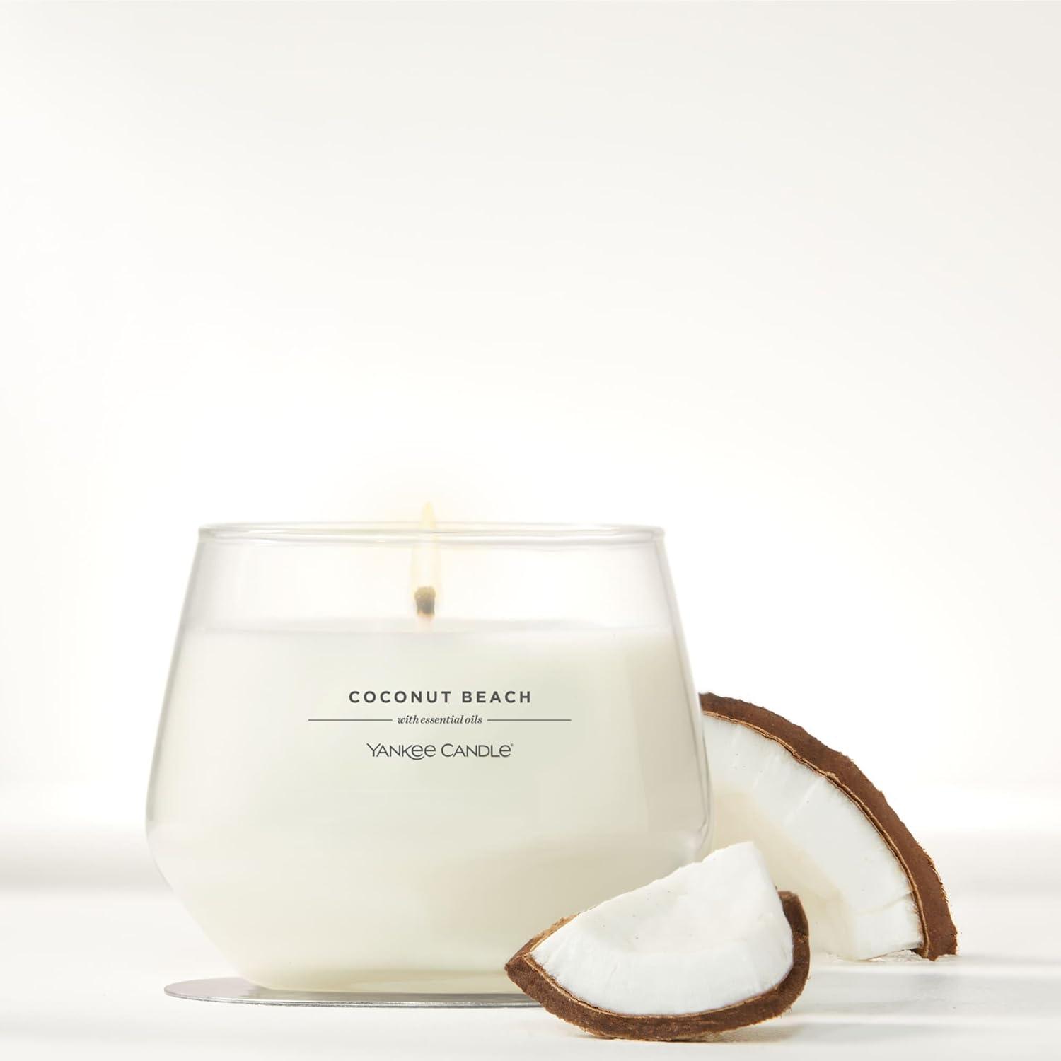 imageYankee Candle Studio Scented Candle with up to 50 Hour Burn Time Premium Plant Wax Blend for Consistent Burn 10 oz Jar Candle with Room Filling Fragrance Iced Berry LemonadeCoconut Beach