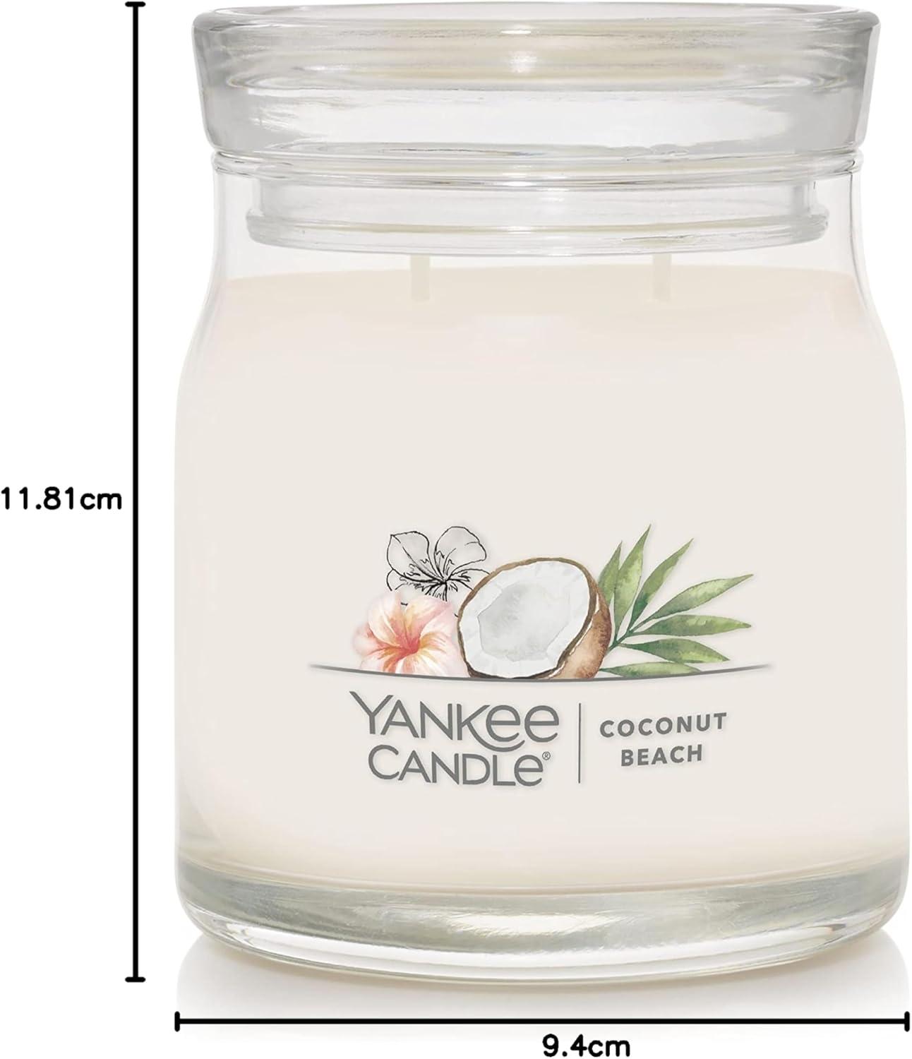 imageYankee Candle Studio Scented Candle with up to 50 Hour Burn Time Premium Plant Wax Blend for Consistent Burn 10 oz Jar Candle with Room Filling Fragrance Iced Berry LemonadeCoconut Beach