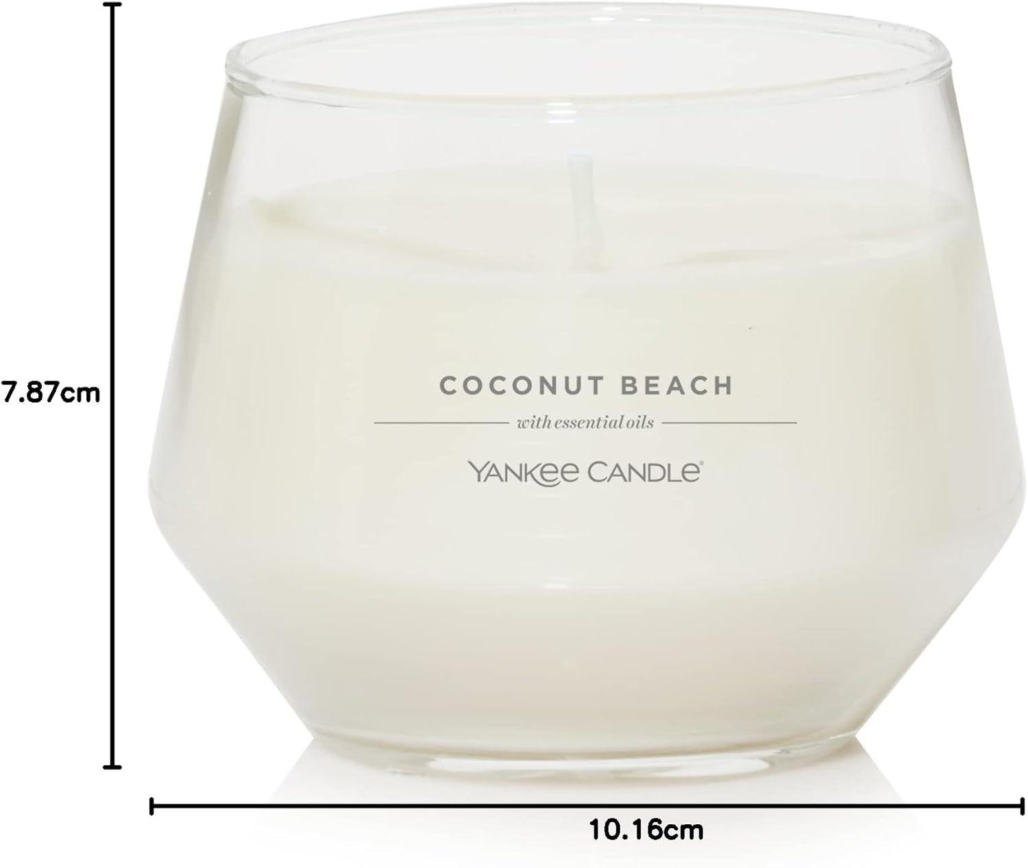 imageYankee Candle Studio Scented Candle with up to 50 Hour Burn Time Premium Plant Wax Blend for Consistent Burn 10 oz Jar Candle with Room Filling Fragrance Iced Berry LemonadeCoconut Beach