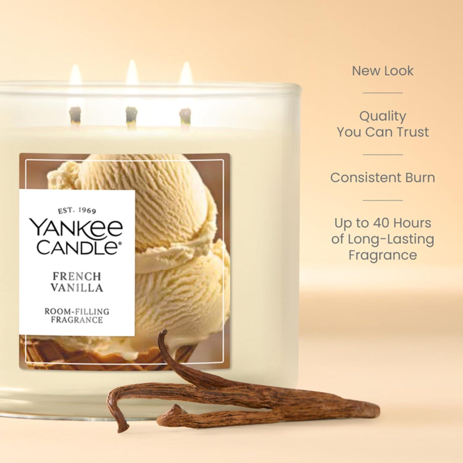 imageYankee Candle Vanilla Cupcake Scented Candle 22oz Large Jar with up to 150 Hour Burn Time Giftable BirthdaysFrench Vanilla