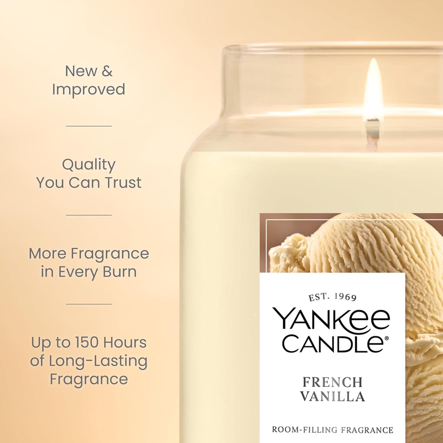 imageYankee Candle Vanilla Cupcake Scented Candle 22oz Large Jar with up to 150 Hour Burn Time Giftable BirthdaysFrench Vanilla