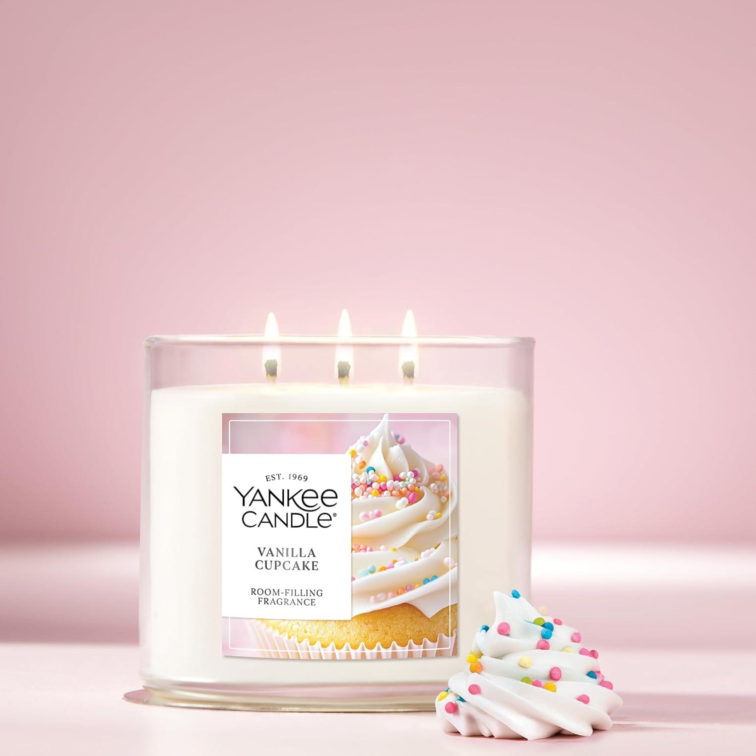 imageYankee Candle Vanilla Cupcake Scented Candle 22oz Large Jar with up to 150 Hour Burn Time Giftable BirthdaysVanilla Cupcake