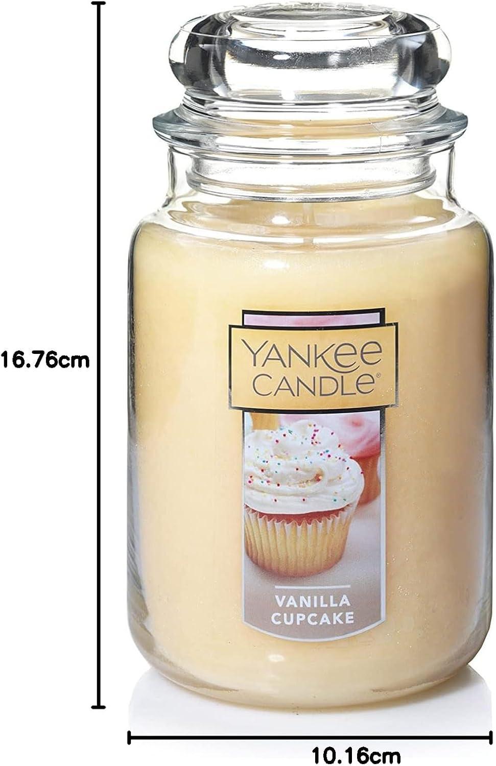imageYankee Candle Vanilla Cupcake Scented Candle 22oz Large Jar with up to 150 Hour Burn Time Giftable BirthdaysVanilla CupcakeOld