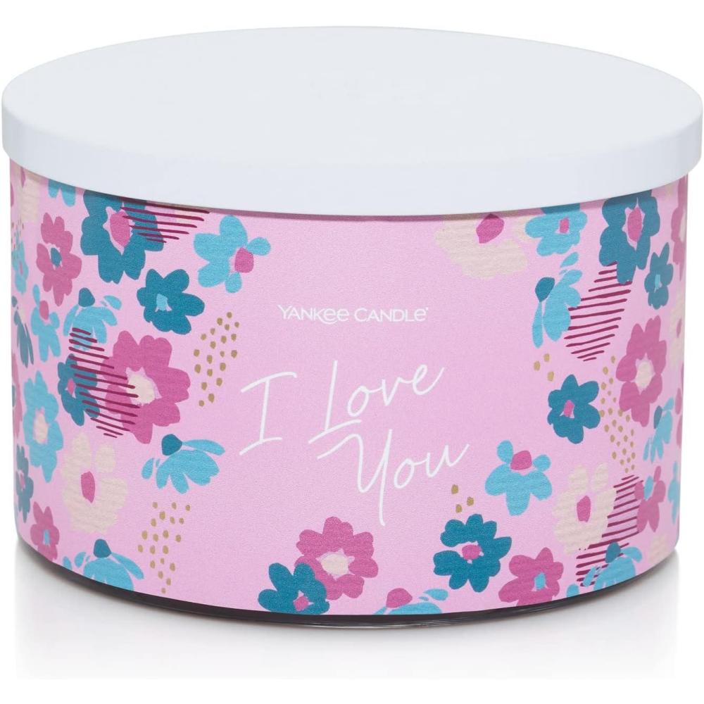 imageYankee Candle 3Wick Candle Wild Orchid Scented Candle 18oz I Love You Gifts for HerMenWomenCouple Valentines Day Candles Gift