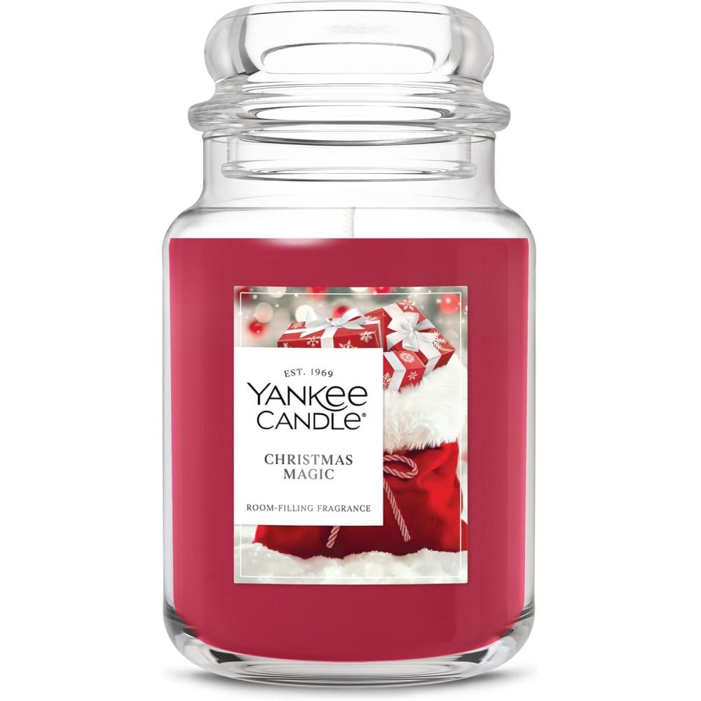 imageYankee Candle Christmas Cookie Scented Candle 22oz Large Jar with up to 150 Hour Burn Time Giftable HolidaysChristmas Magic