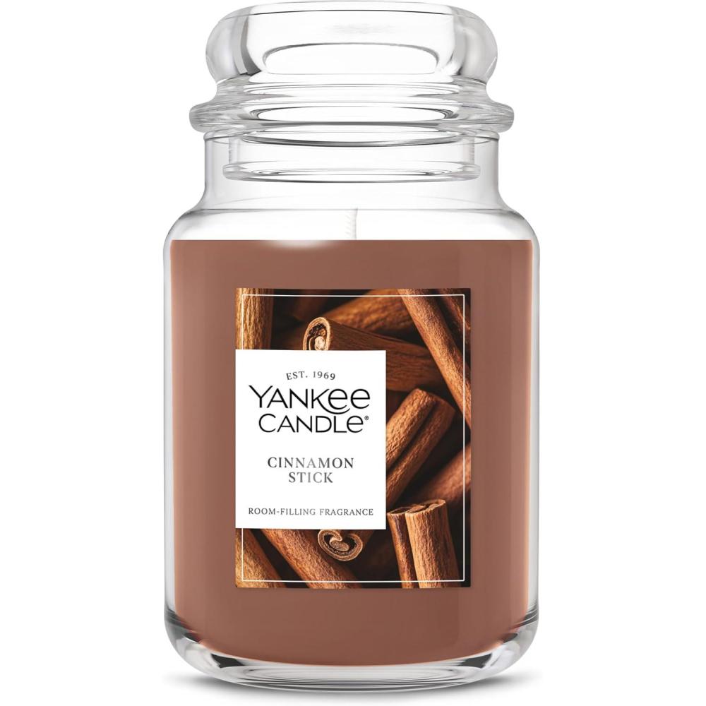 imageYankee Candle Christmas Cookie Scented Candle 22oz Large Jar with up to 150 Hour Burn Time Giftable HolidaysCinnamon Stick