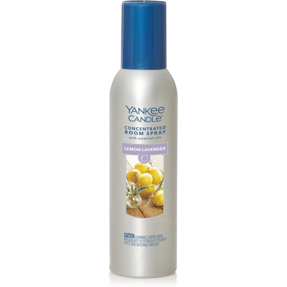 imageYankee Candle Concentrated Air Freshener Room Spray Odor Eliminator for Home Bathroom Sparkling Cinnamon 15 Oz Pack of 1Lemon Lavender Lemon Lavender
