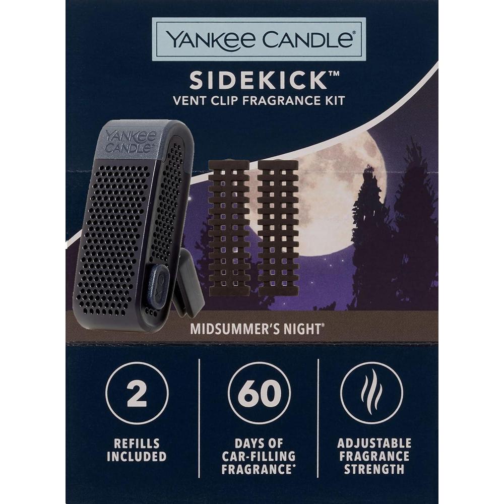 imageYankee Candle MidSummers Night Sidekick Vent Clip Fragrance Kit with Two Refills Dot
