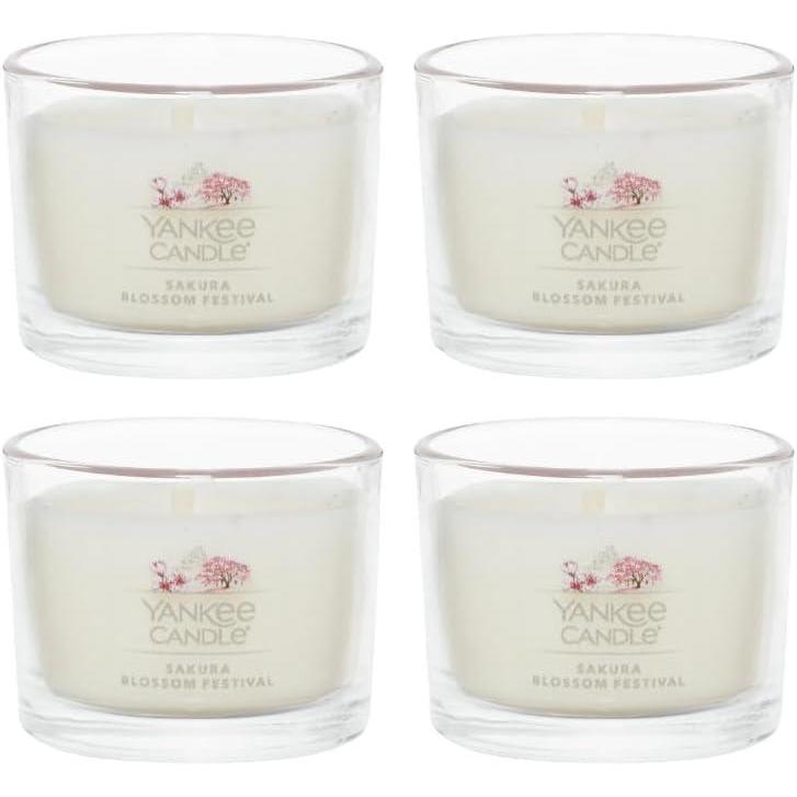 imageYankee Candle Mini Jar 13 Ounce Pack of 4 Pink SandsSakura Blossom Festival