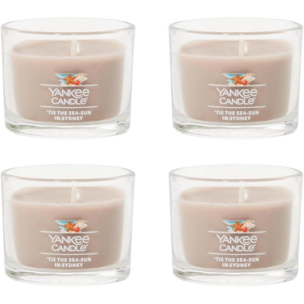 imageYankee Candle Mini Jar 13 Ounce Pack of 4 Pink SandsTis The SeaSun In Sydney