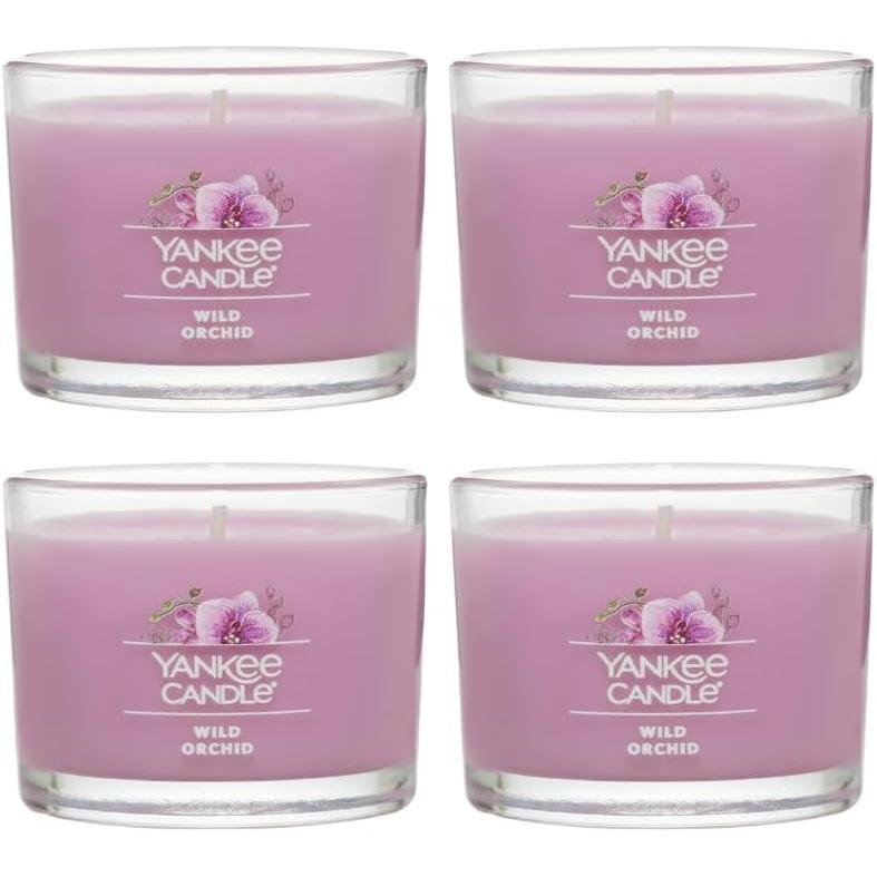 imageYankee Candle Mini Jar 13 Ounce Pack of 4 Pink SandsWild Orchid