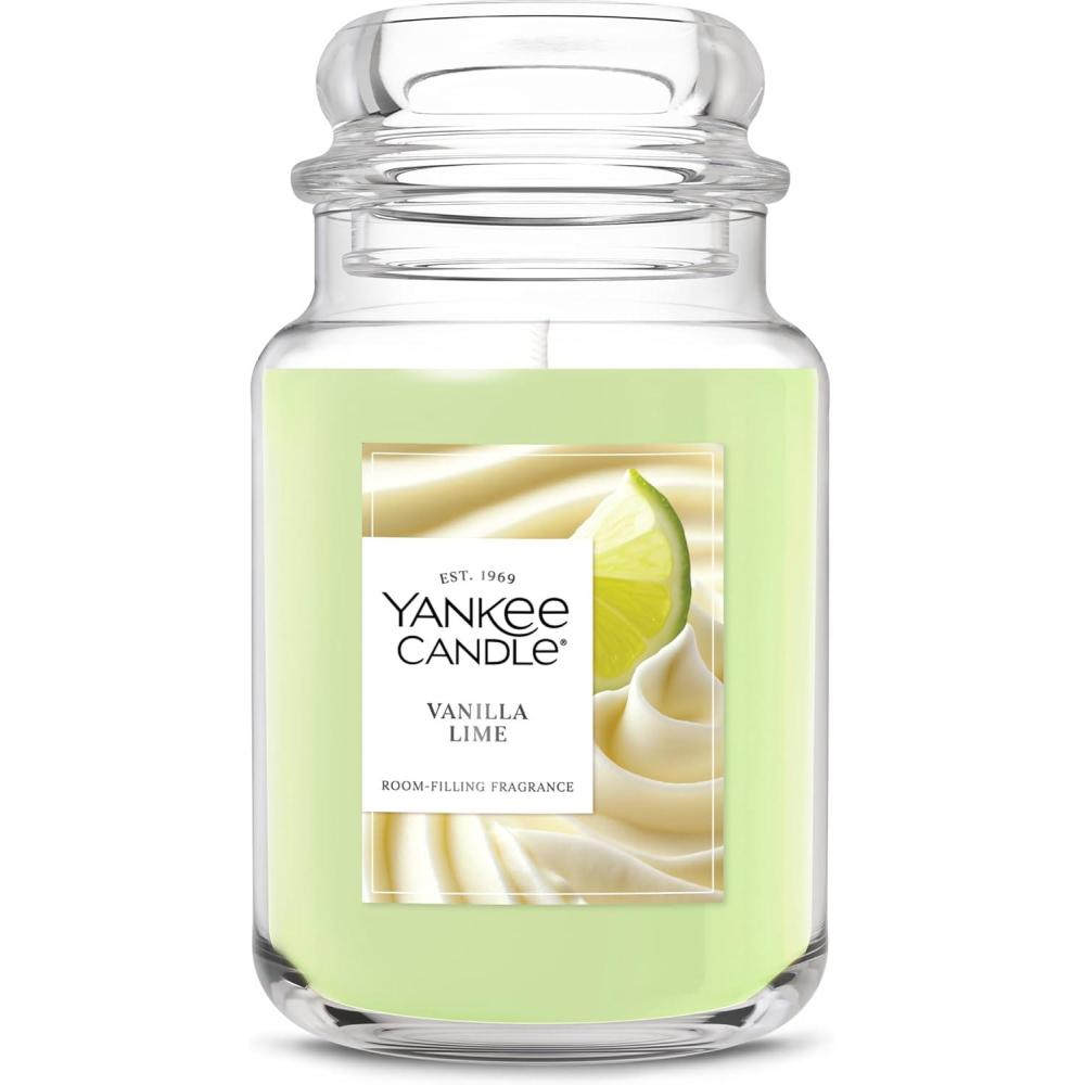 imageYankee Candle Pink Sands Scented Candle 22oz Large Jar with up to 150 Hour Burn Time Giftable BirthdaysVanilla Lime