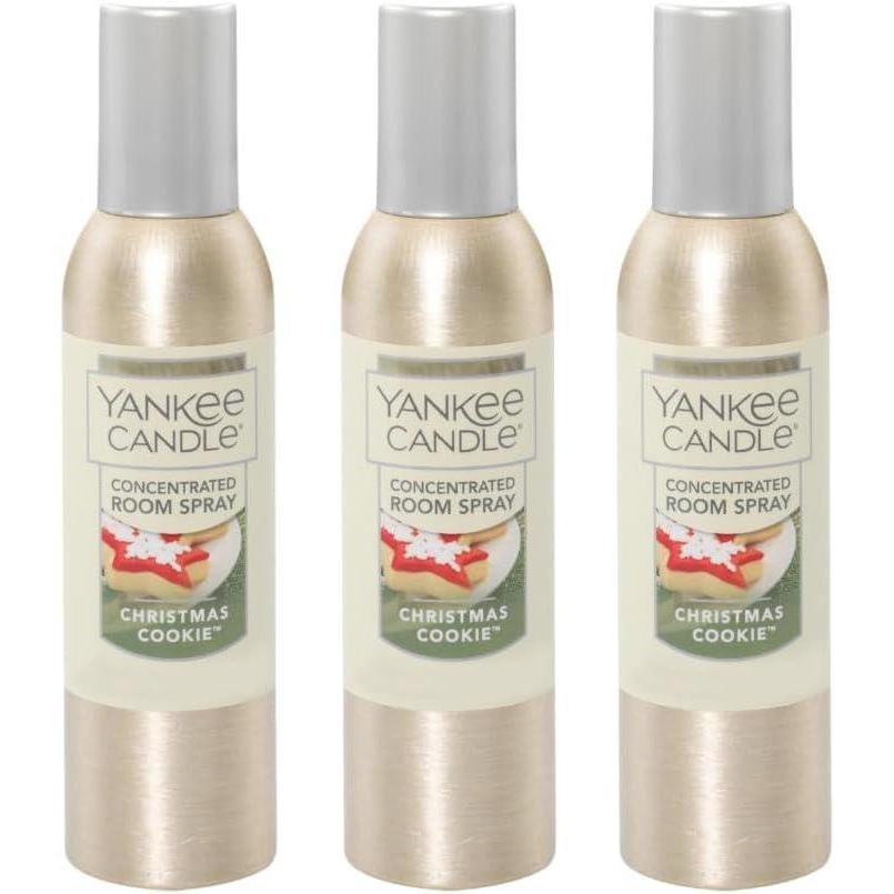 imageYankee Candle Room Spray Mystery Box  4 Pack Assorted Scents  Long Lasting Home ampamp Car Air Freshener Odor Eliminator Room Deodorizer 15 oz Each 4 Sprays TotalChristmas Cookie