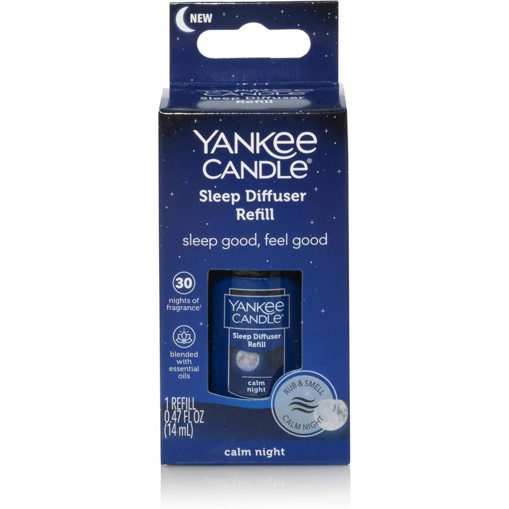imageYankee Candle Sleep Diffuser Kit  Bronze Includes Diffuser for Essential Oils and Calm Night Fragrance Oil Refill Up to 30 Nights of Relaxing FragranceCalm Night