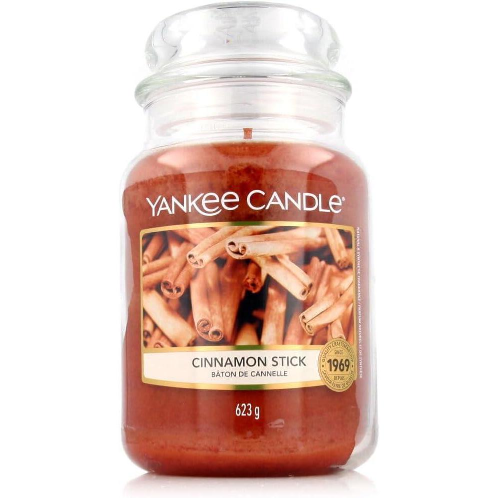 imageYankee Candle Sparkling Cinnamon Scented Classic 22oz Large Jar Single Wick Candle Over 110 Hours of Burn Time  Holiday Gifts for All Perfect for Fall and Winter DecorCinnamon Stick