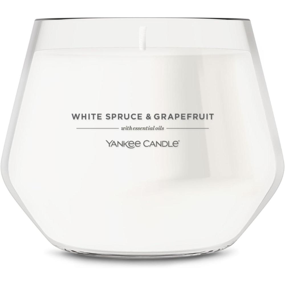 imageYankee Candle Studio Scented Candle with up to 50 Hour Burn Time Premium Plant Wax Blend for Consistent Burn 10 oz Jar Candle with Room Filling Fragrance Lemon LavenderWhite Spruce  Grapefruit