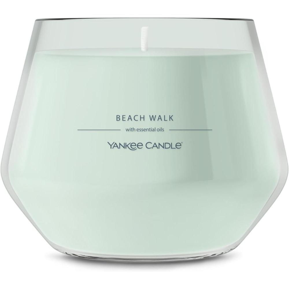 imageYankee Candle Studio Scented Candle with up to 50 Hour Burn Time Premium Plant Wax Blend for Consistent Burn 10 oz Jar Candle with Room Filling Fragrance Lemon LavenderBeach Walk