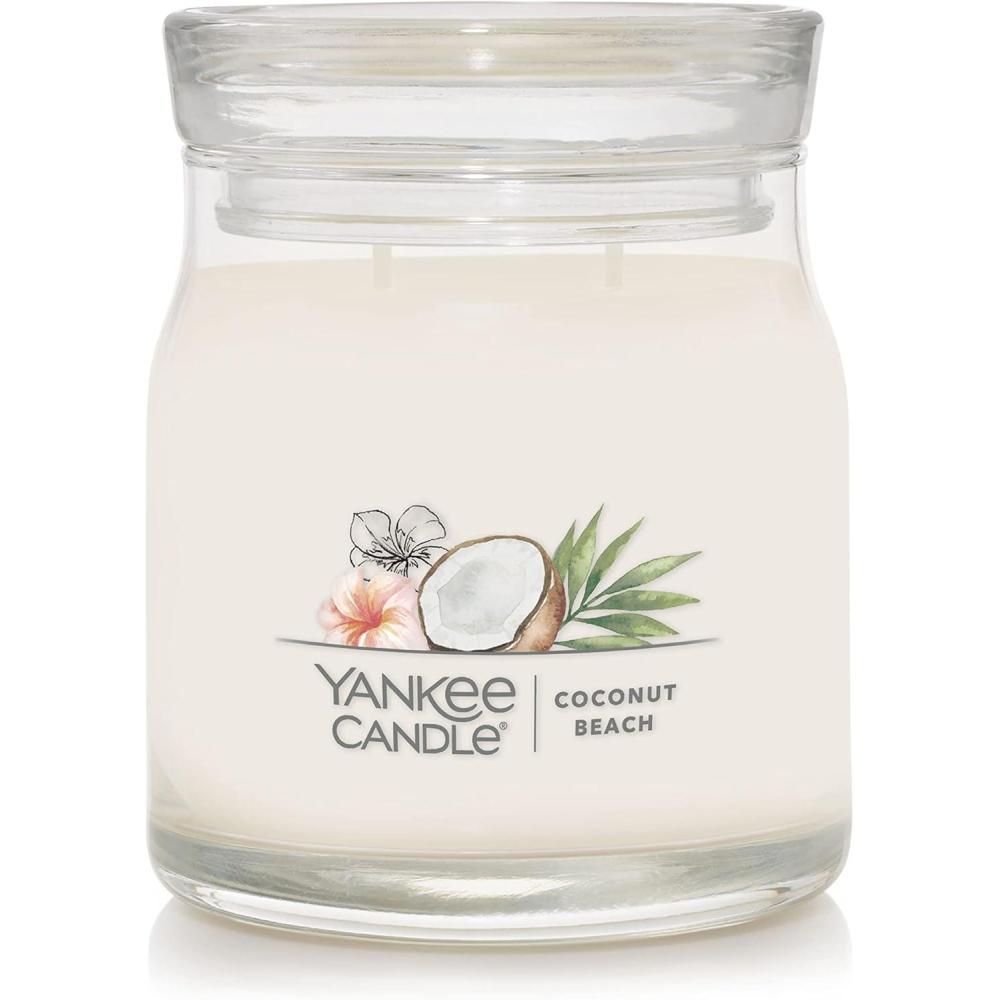 imageYankee Candle Studio Scented Candle with up to 50 Hour Burn Time Premium Plant Wax Blend for Consistent Burn 10 oz Jar Candle with Room Filling Fragrance Iced Berry LemonadeCoconut Beach