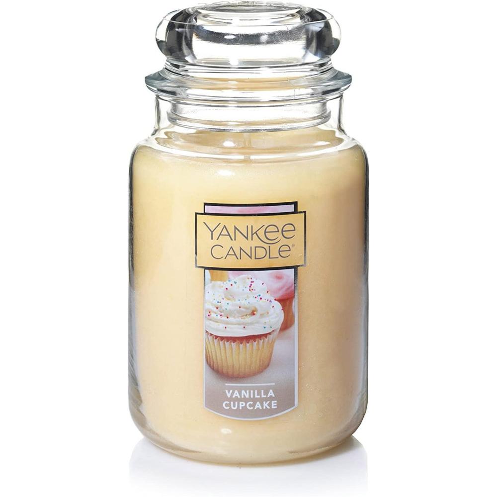 imageYankee Candle Vanilla Cupcake Scented Candle 22oz Large Jar with up to 150 Hour Burn Time Giftable BirthdaysVanilla CupcakeOld