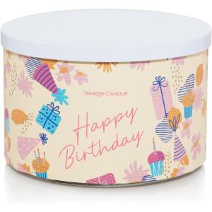 Yankee Candle 3-Wick Candle, Vanilla Cupcake Brithday Scented Candles, 18oz, Happy Birthday Gift Candle for Women/Unique Gift for Best Friend/Mom/Sister/Wife
