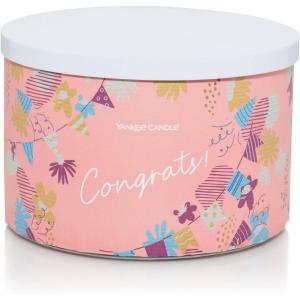 Yankee Candle 3-Wick Candle, White Strawberry Bellini, 18oz, Graduation/Celebration/Engagement Gifts for her