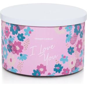 Yankee Candle 3-Wick Candle, Wild Orchid Scented Candle, 18oz, I Love You Gifts for Her/Men/Women/Couple, Valentines Day Candles Gift