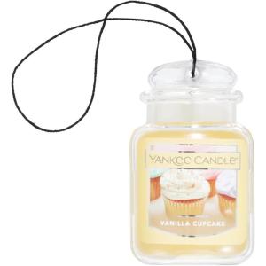 Yankee Candle Car Air Fresheners, Hanging Car Jar® Ultimate Black Cherry Scented, Neutralizes Odors Up To 30 Days(Vanilla Cupcake)