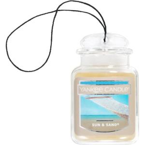 Yankee Candle Car Air Fresheners, Hanging Car Jar® Ultimate Sun & Sand® Scented, Neutralizes Odors Up To 30 Days