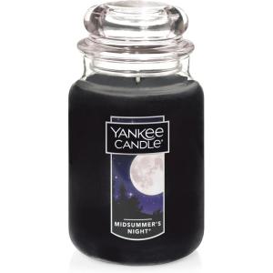Yankee Candle Clean Cotton, Scented Candle, 22oz Large Jar with up to 150 Hour Burn Time, Giftable, Birthdays(MidSummer’s Night-Old)